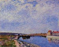 Sisley, Alfred - The Barge Port and Saint-Mammes